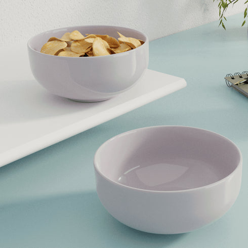 Lavender Ceramic Bowl Set Of 2 - The Earth Store - Bowl